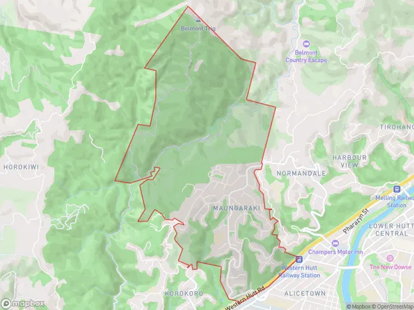 Maungaraki, Wellington Polygon Area Map