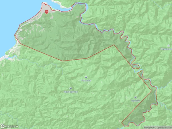 Maraenui, Hawke's Bay Polygon Area Map