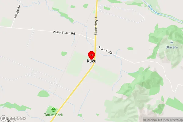 Kuku,Manawatu-Wanganui Area Map