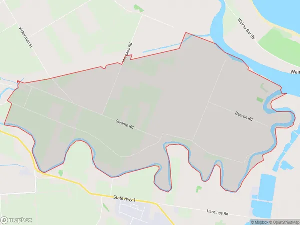 Dillons Point,  Polygon Area Map