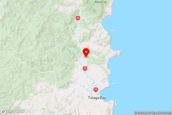 Mangatuna,Gisborne Region Map