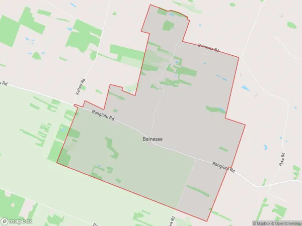 Bainesse, Manawatu-Wanganui Polygon Area Map