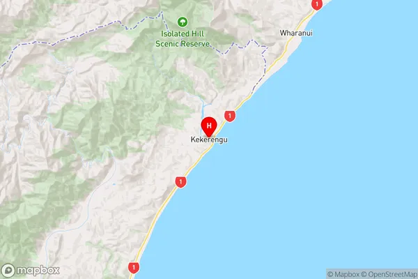 Kekerengu,Canterbury Region Map