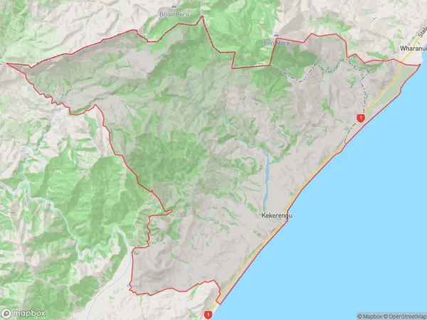 ZipCode 7260 Map for Kekerengu