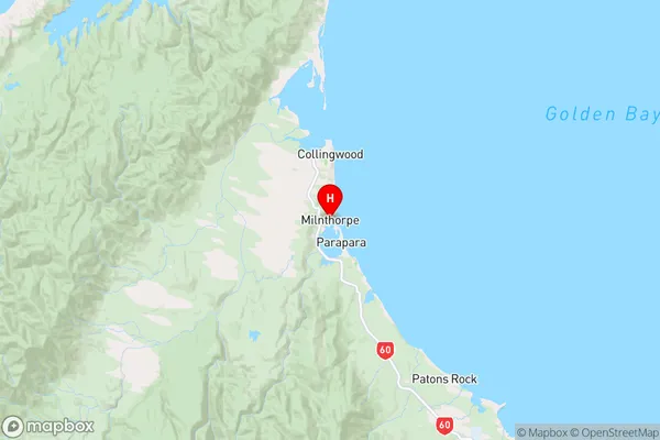 Milnthorpe,Tasman Region Map
