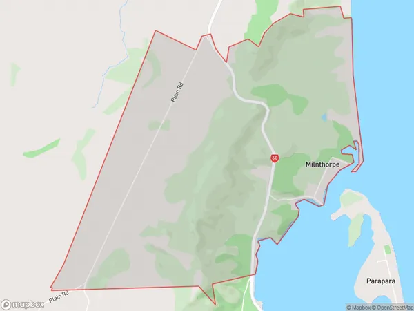 Milnthorpe, Tasman Polygon Area Map