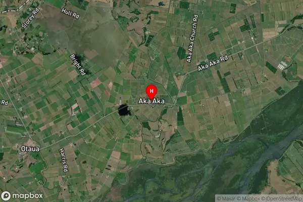 Aka Aka,Waikato Satellite Map