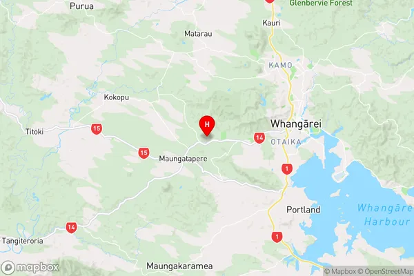 Maunu,Northland Region Map