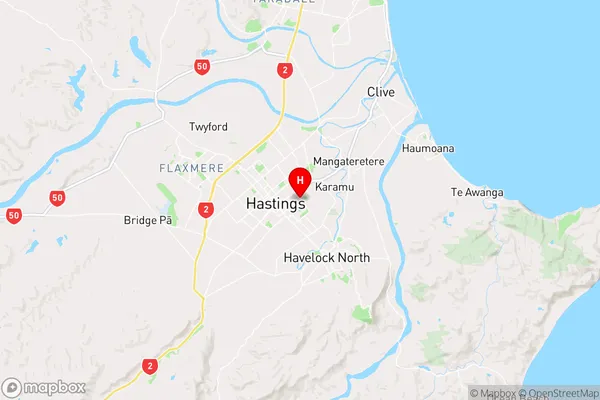 Mayfair,Hawke's Bay Region Map