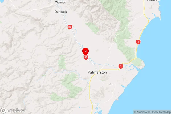 Meadowbank,Otago Region Map