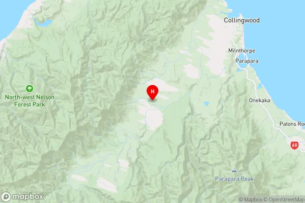 Bainham,Tasman Region Map