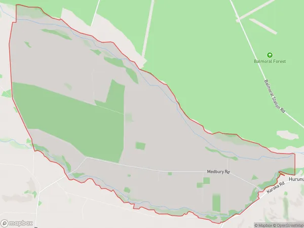 Medbury, Canterbury Polygon Area Map