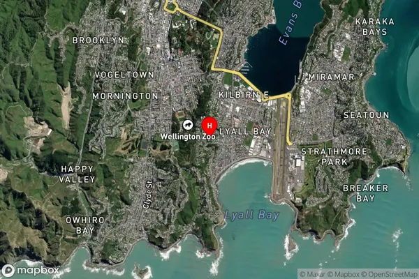 Melrose,Wellington Satellite Map