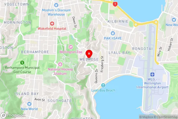 Melrose,Wellington Area Map