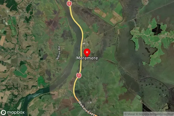 Meremere,Waikato Satellite Map