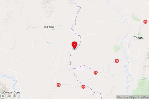 Merino Downs,Southland Region Map