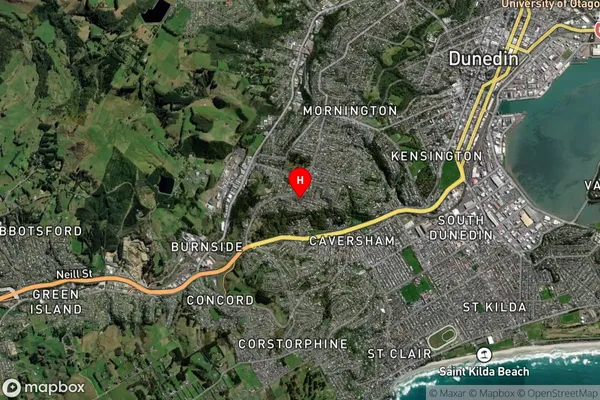 Balaclava,Otago Satellite Map