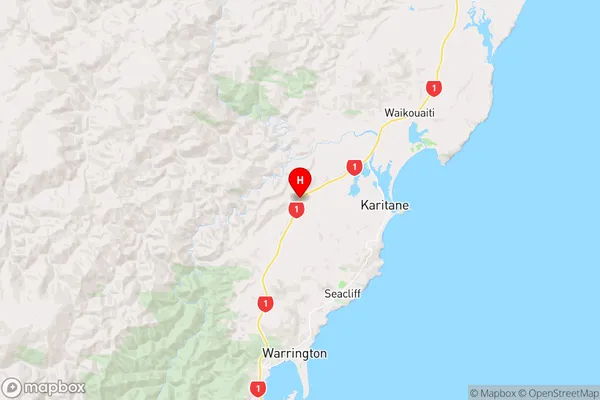 Merton,Otago Region Map