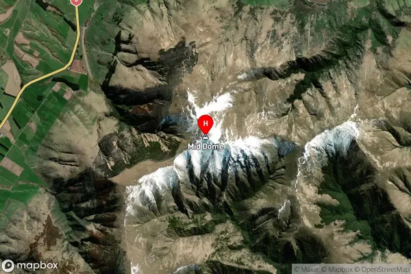 Mid Dome,Southland Satellite Map