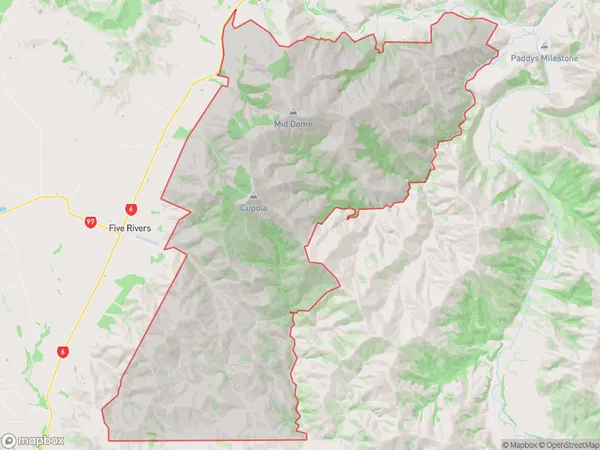 Mid Dome, Southland Polygon Area Map