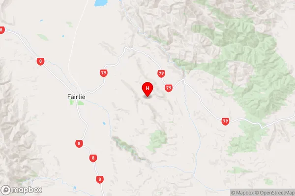 Middle Valley,Canterbury Region Map