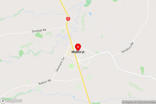 Midhirst,Taranaki Area Map