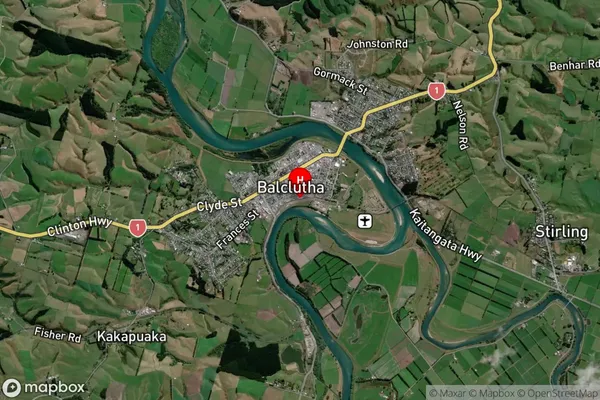 Balclutha,Otago Satellite Map