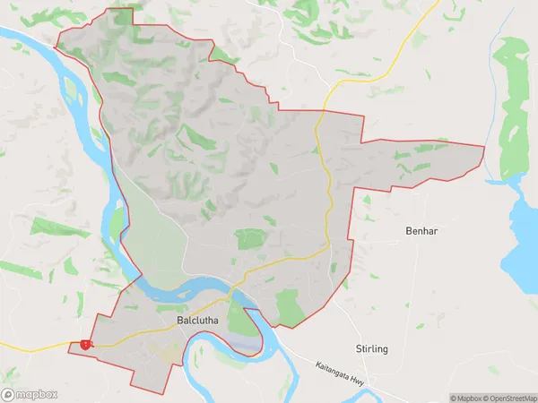 ZipCode 9230 Map for Balclutha