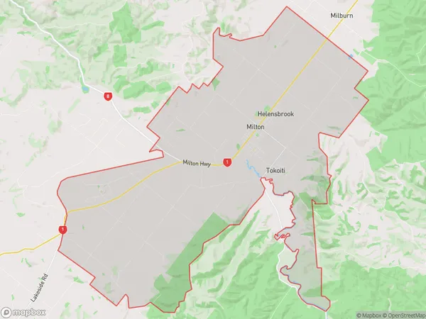 ZipCode 9241 Map for Milton