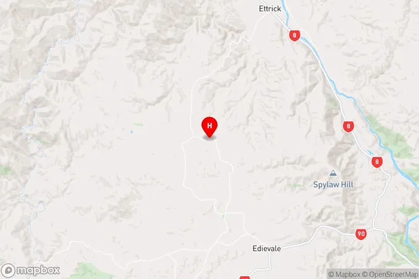 Moa Flat,Otago Region Map