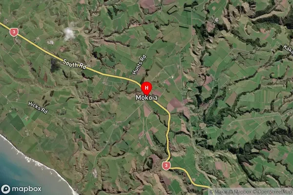 Mokoia,Taranaki Satellite Map