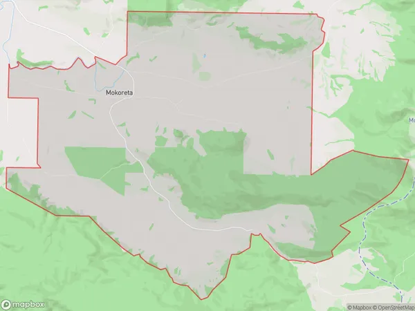 Mokoreta, Southland Polygon Area Map