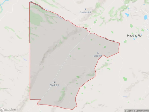 Moonlight, Otago Polygon Area Map