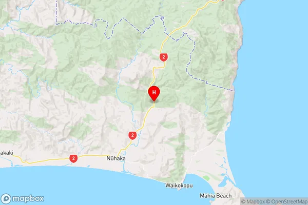 Morere,Hawke's Bay Region Map