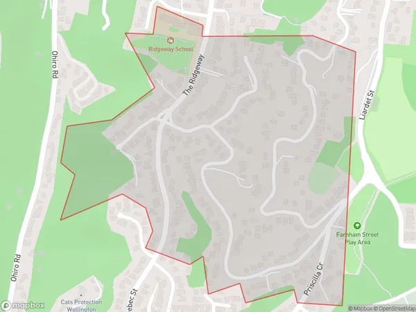 Mornington, Wellington Polygon Area Map