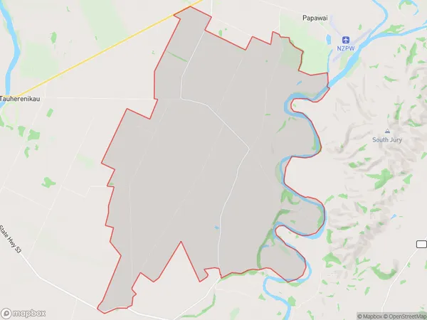 Morison Bush, Wellington Polygon Area Map