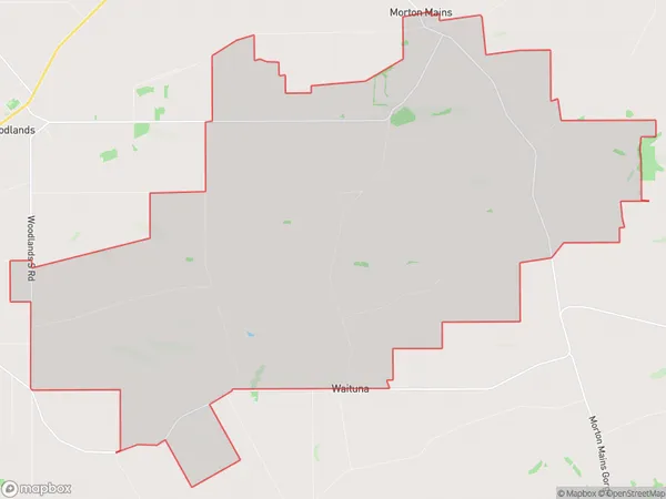 Morton Mains, Southland Polygon Area Map