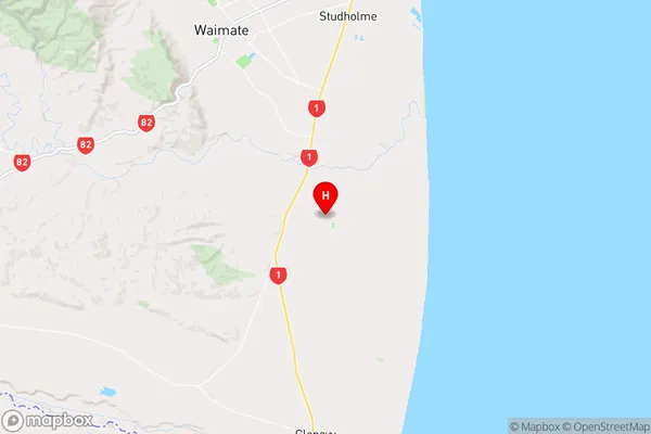 Morven,Canterbury Region Map