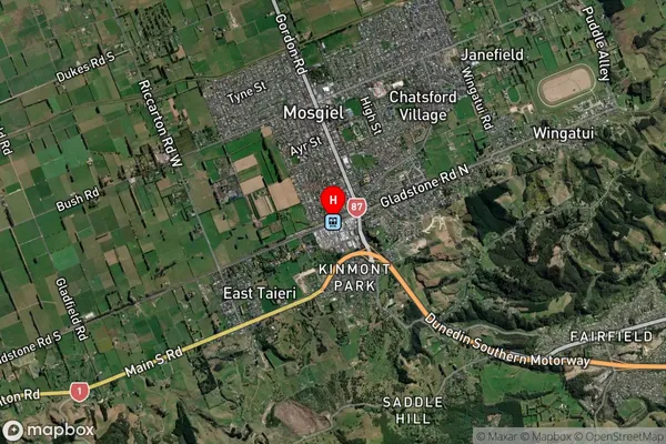 Mosgiel,Otago Satellite Map