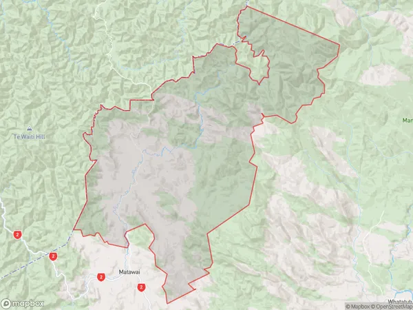 Motu, Gisborne Polygon Area Map