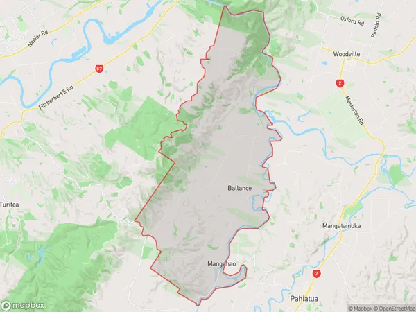 Ballance, Manawatu-Wanganui Polygon Area Map