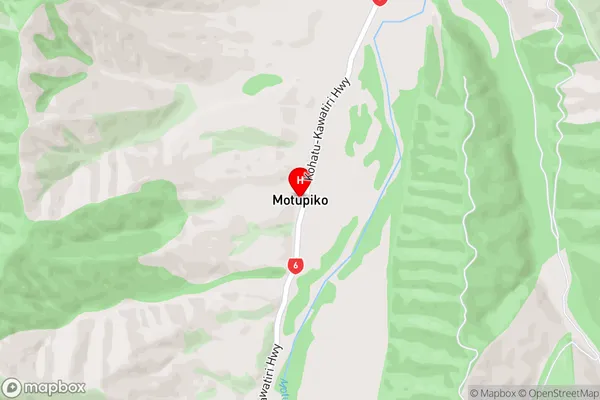 Motupiko,Tasman Area Map