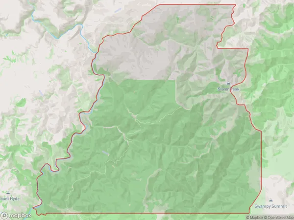 Mount Allan, Otago Polygon Area Map