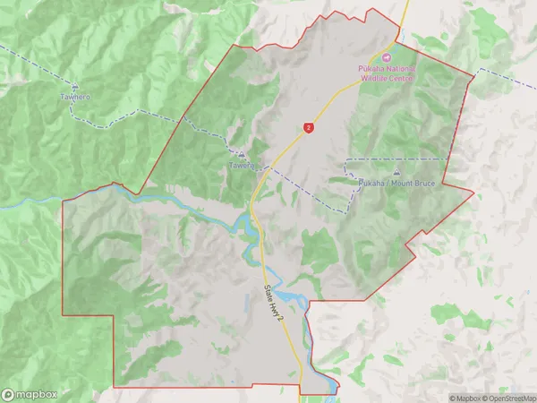 Mount Bruce, Wellington Polygon Area Map