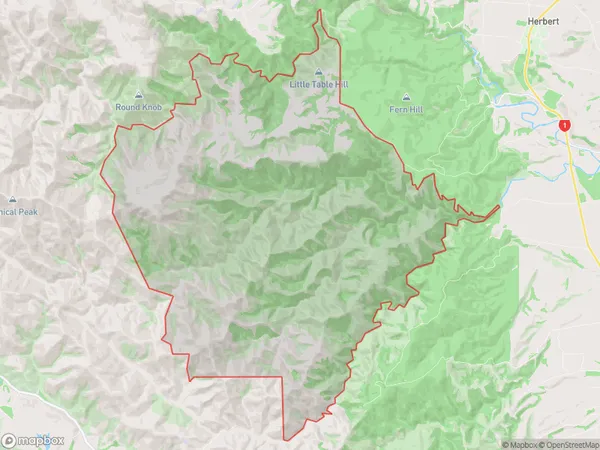 Mount Fortune, Otago Polygon Area Map