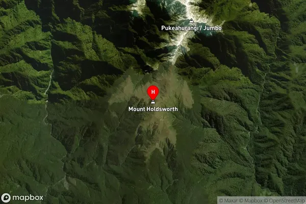 Mount Holdsworth,Wellington Satellite Map