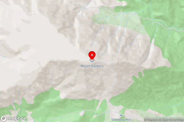 Mount Somers,Canterbury Area Map