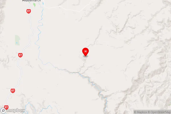 Mount Stoker,Otago Region Map