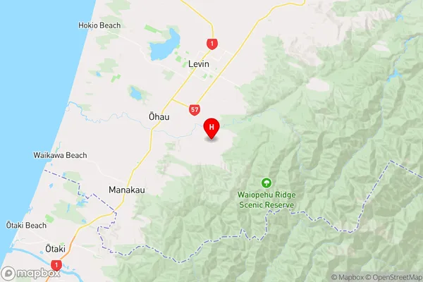 Muhunoa East,Manawatu-Wanganui Region Map