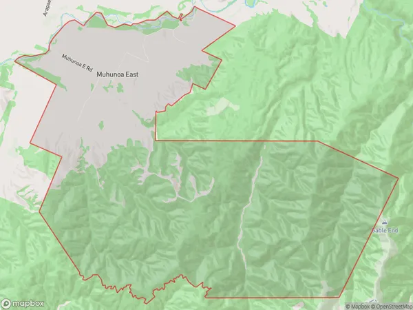 Muhunoa East, Manawatu-Wanganui Polygon Area Map